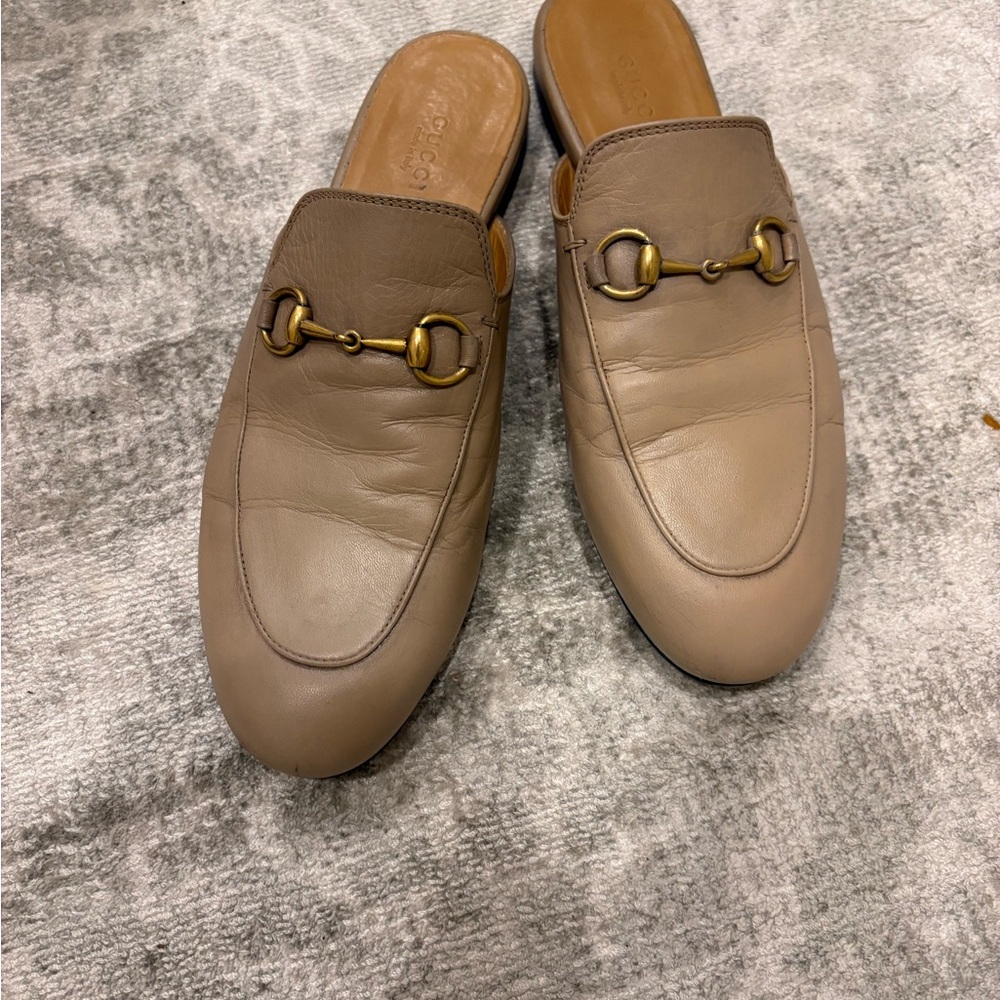 Gucci Women’s  Slip-On Loafers in Taupe